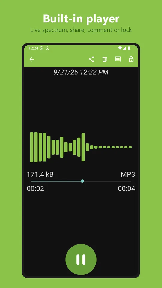 Player with spectrum