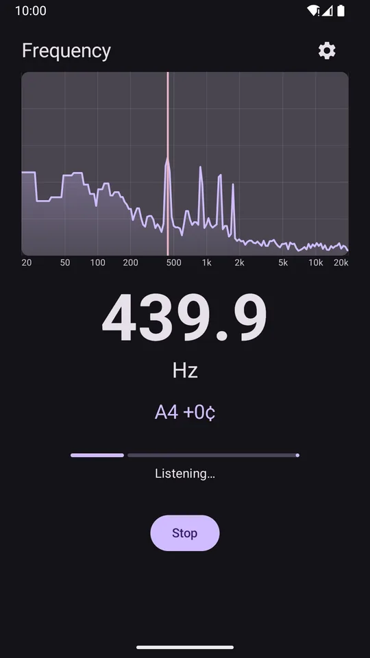 Frequency Display screenshot